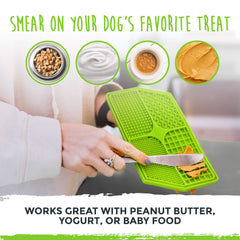 Entretenimiento y distracción con el tapete lamer Mighty Paw.