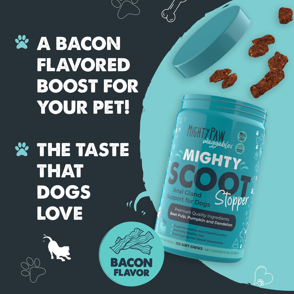 Glándulas anales de perros y Mighty Scoot como apoyo potencial