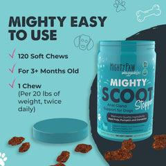 Remolacha y diente de león en Mighty Scoot para perros