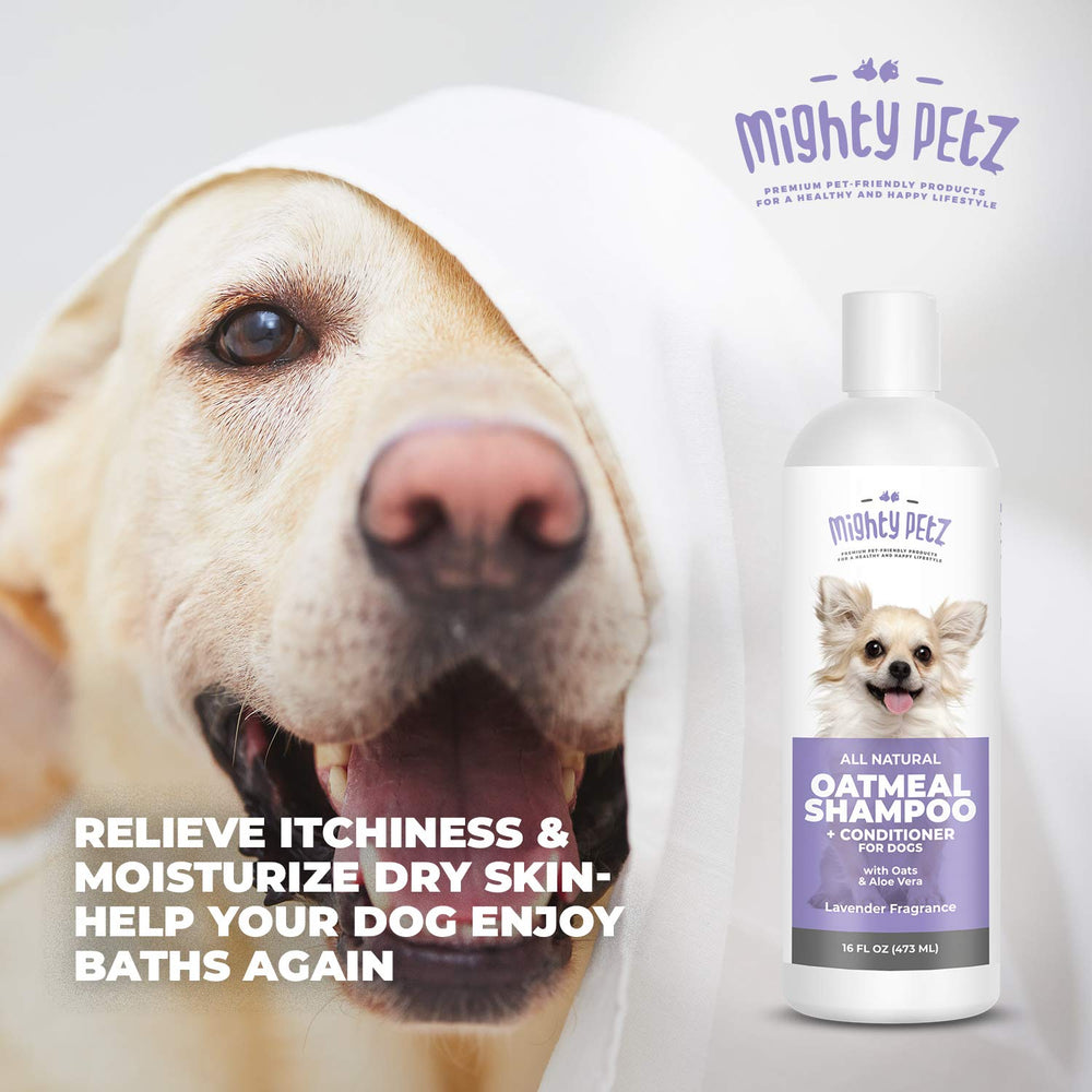 Mighty Petz Champú Avena Sin Colorantes Artificiales fórmula suave para la piel