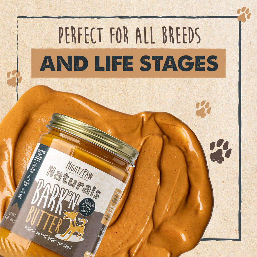 Bark'n Butter para perros de todos los tamaños, untado suave.
