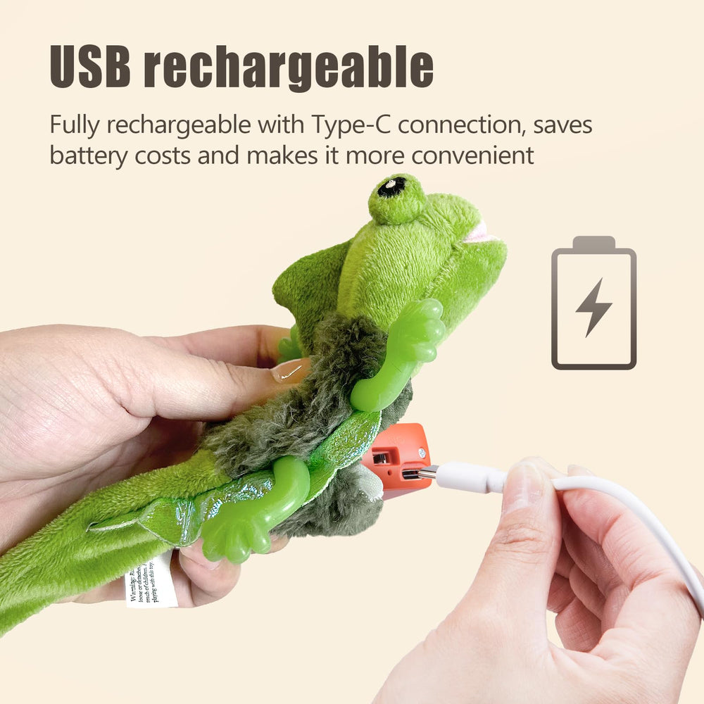Migipaws Lagartija batería recargable USB-C para entretenimiento sin pilas