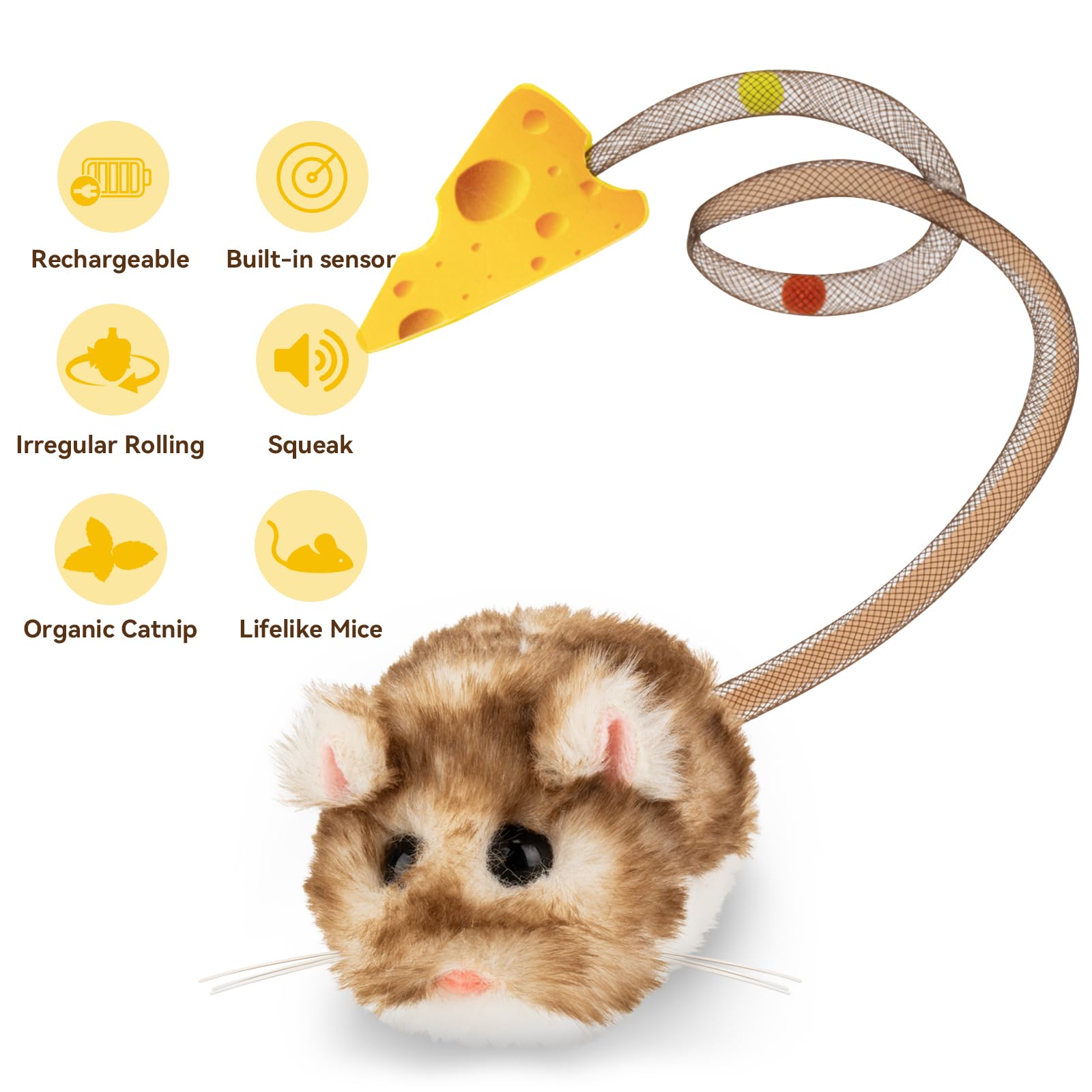 Migipaws Migimouse Sensor-de-movimiento inteligente, se reactiva con cada toque