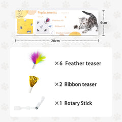 Migipaws reemplazo fácil de plumas, instalación rápida y segura para el juego diario.