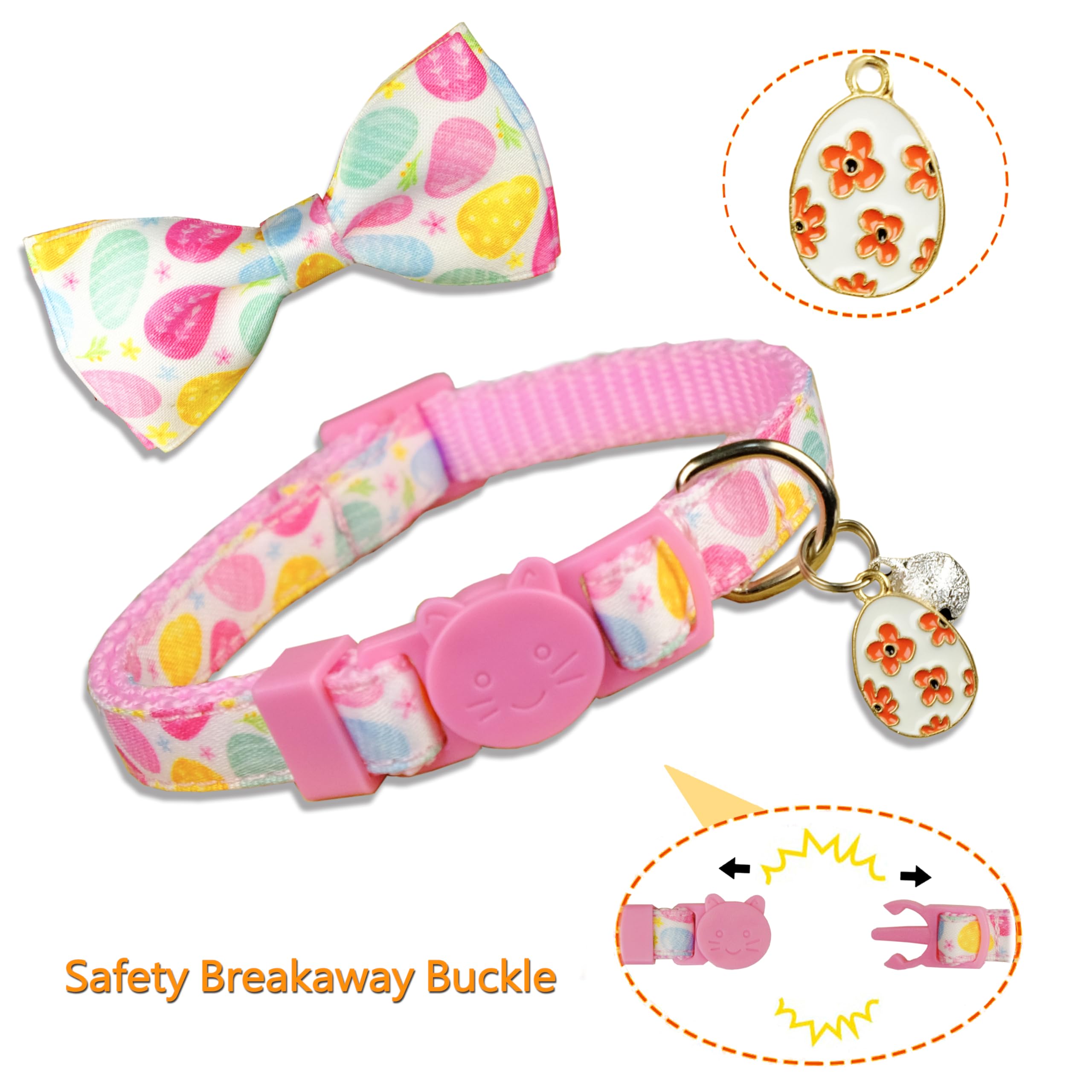 Collar ajustable Miiemiu para gatos, cómodo durante el juego diario.