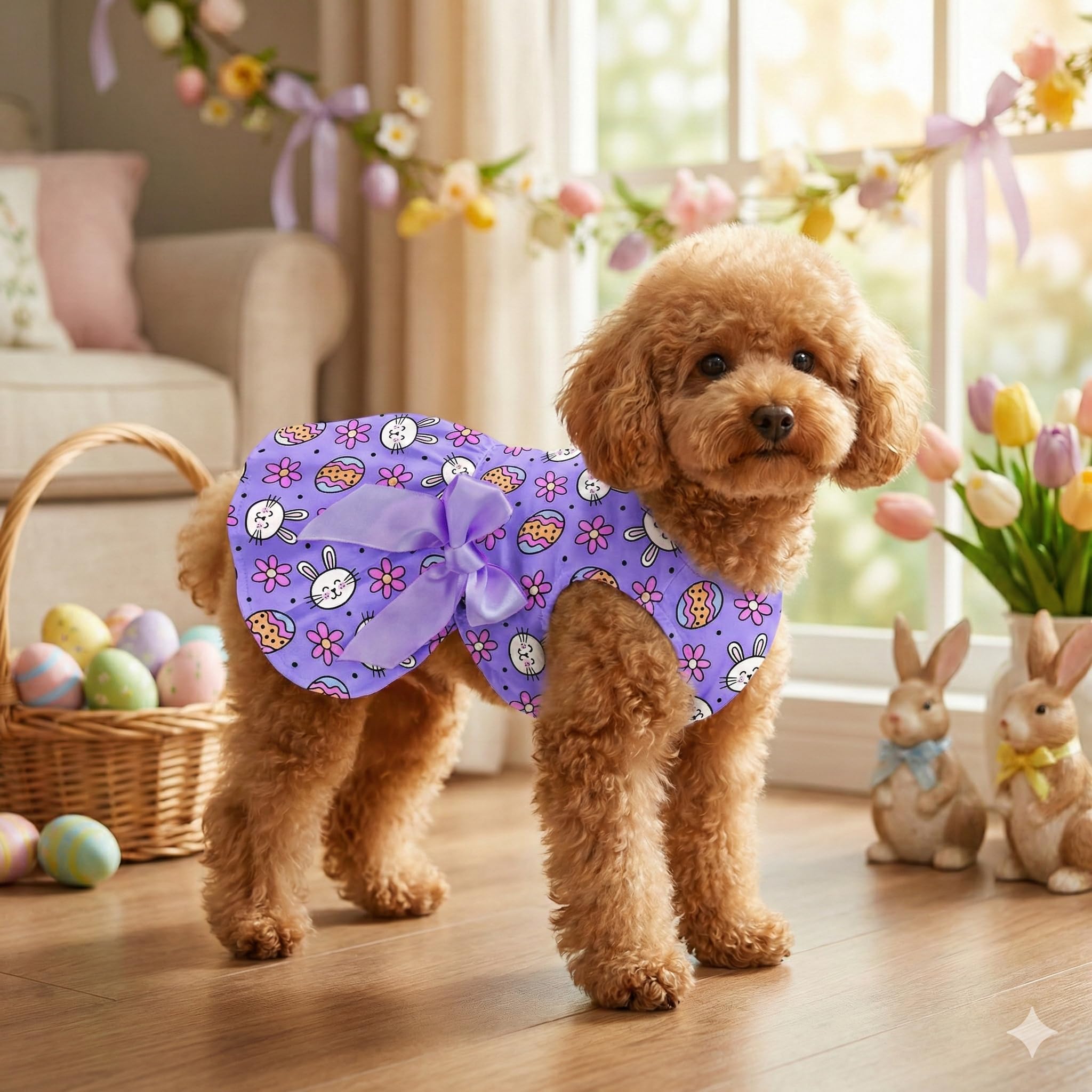 Vestido Miiemiu para perro cuello elástico: vestir sin esfuerzo