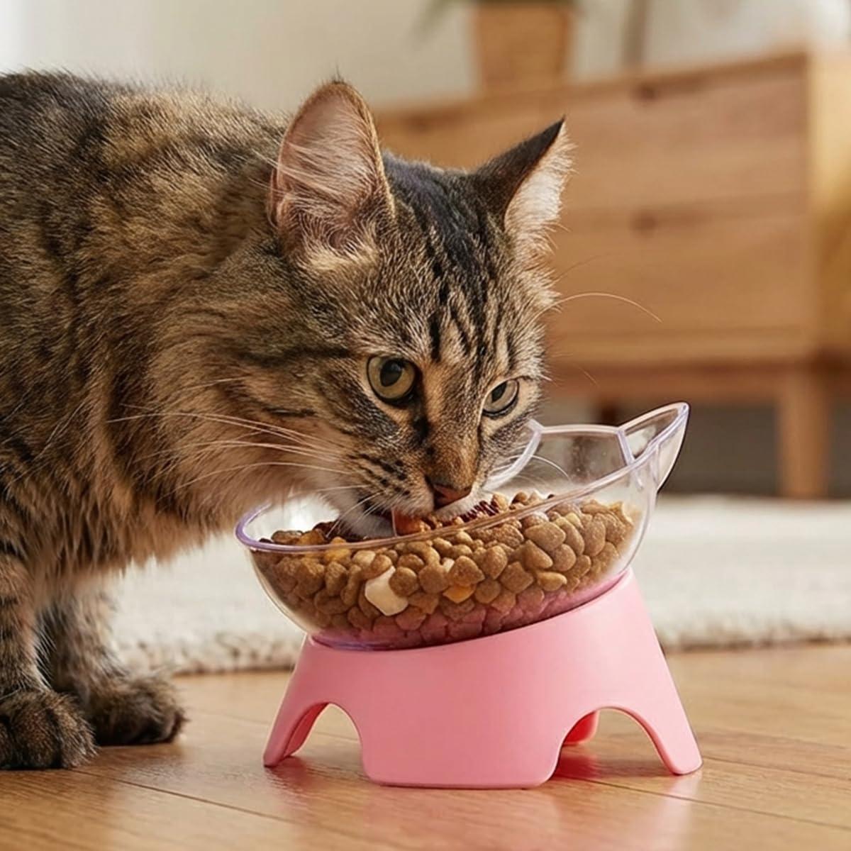 MILIFUN tazones gatos prevencion-vomitos: facilita deglución y comodidad al comer.