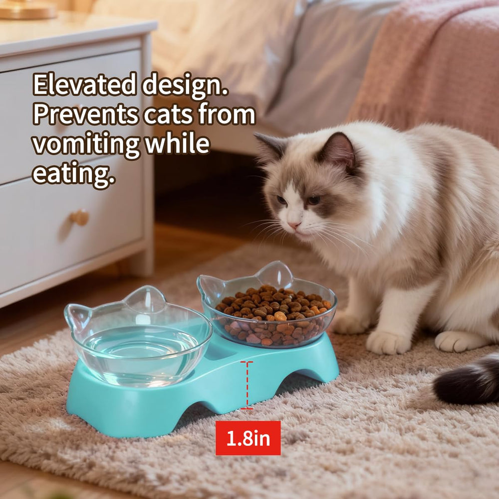 MILIFUN tazones para gatos, fácil de ensamblar y limpiar.