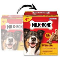 Milk-Bone Original galletas con textura crujiente, detalle de cada galleta.