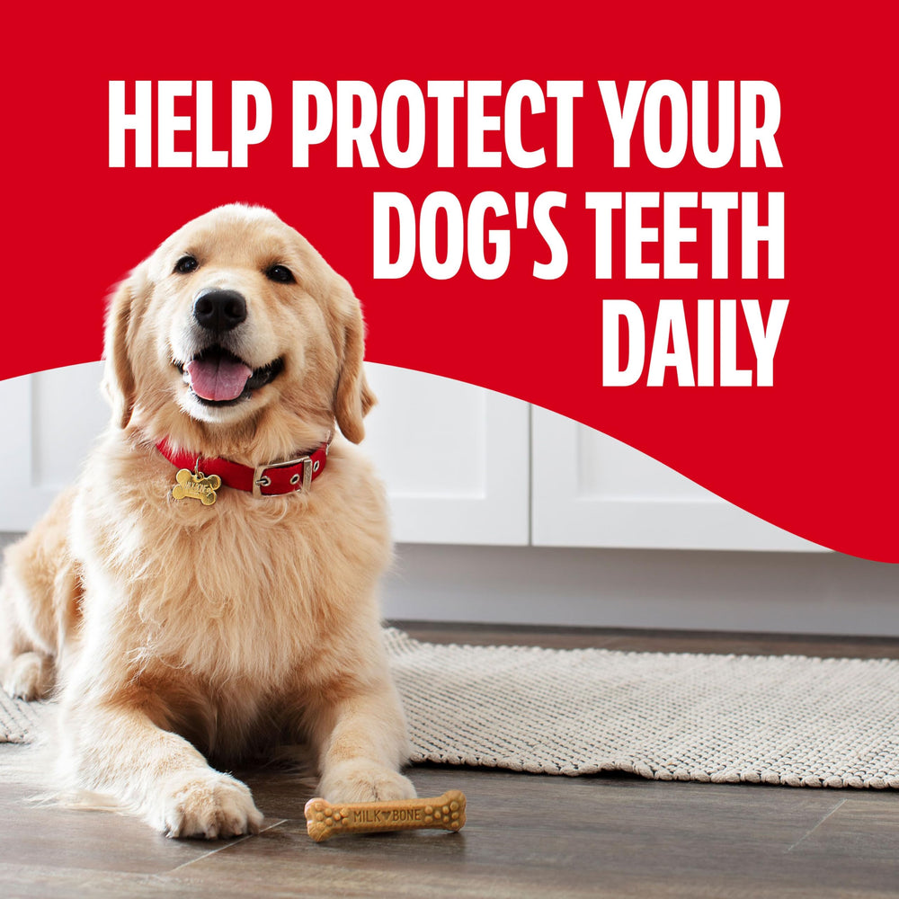 Milk-Bone Brushing Chews acción de frotado, ayuda a reducir la placa