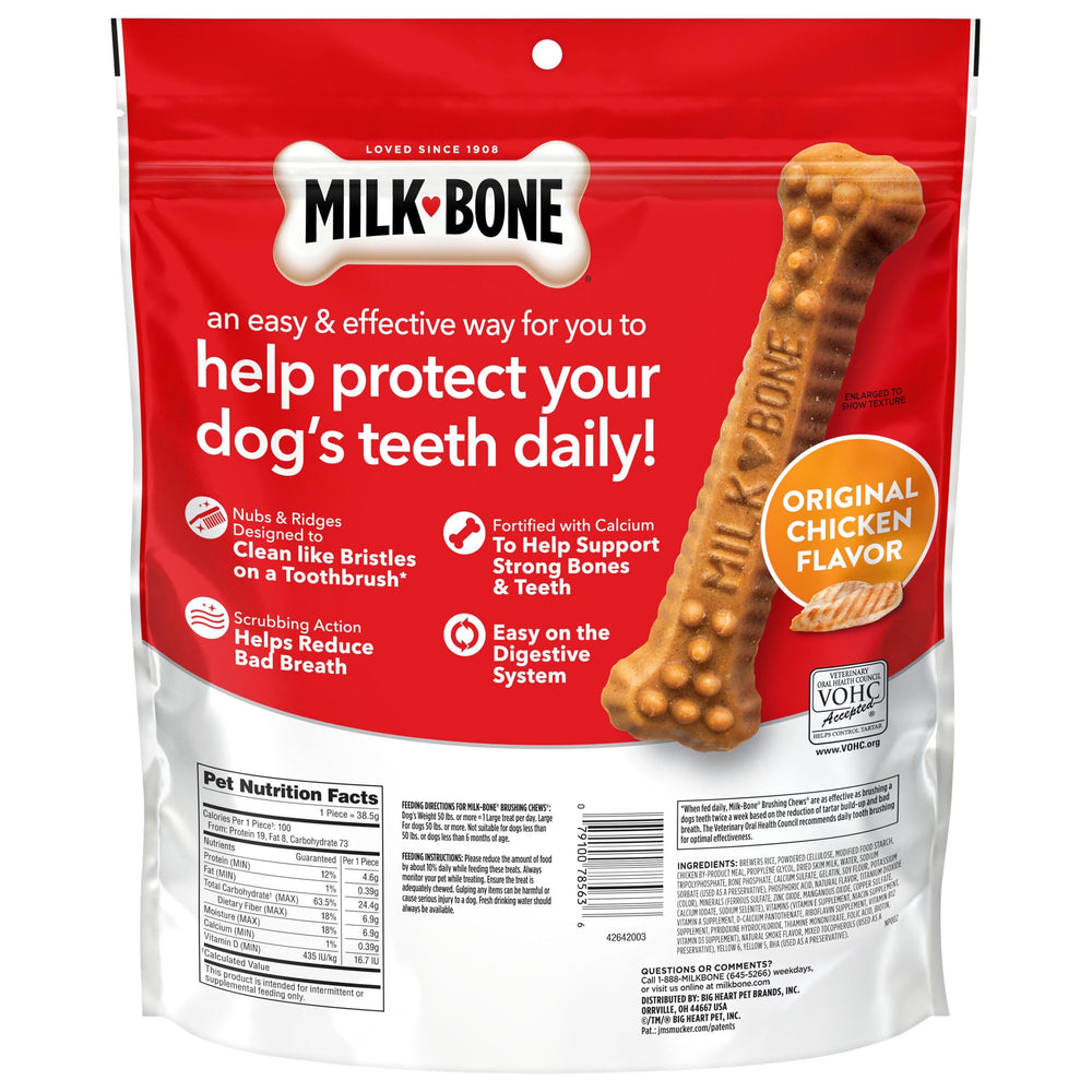 Milk-Bone Brushing Chews digestión fácil, fácil de digerir para perros