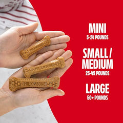 Milk-Bone Brushing Chews con puntos y crestas, limpieza dental eficaz
