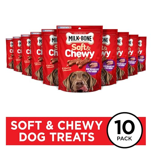 Milk-Bone carne real, sabor ternera filet mignon, premio ideal para entrenar