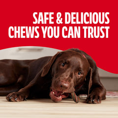 Milk-Bone Comfort Chews con crestas que apoyan una experiencia de masticación agradable.