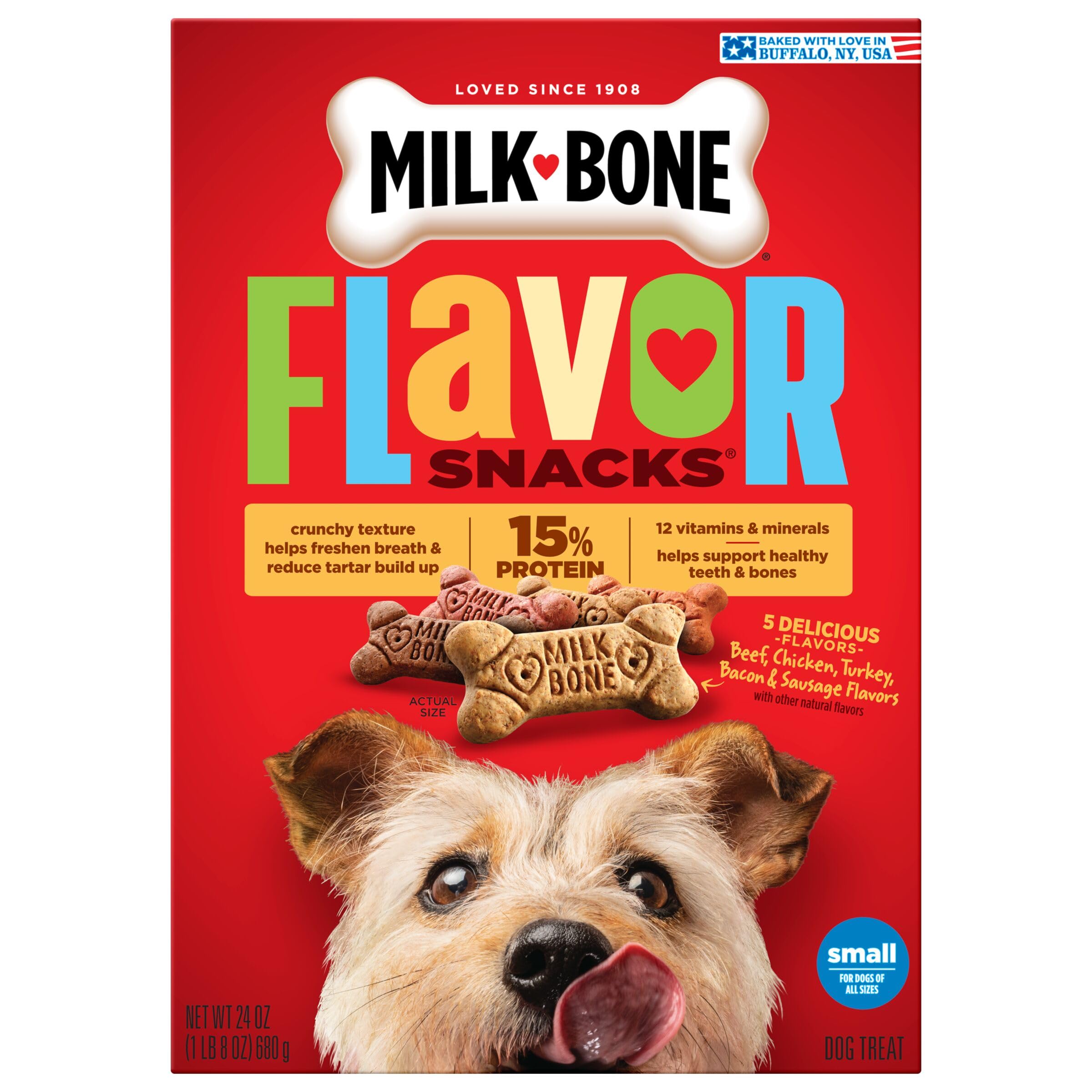 Milk-Bone Bocaditos de Sabor, uso diario como premio.