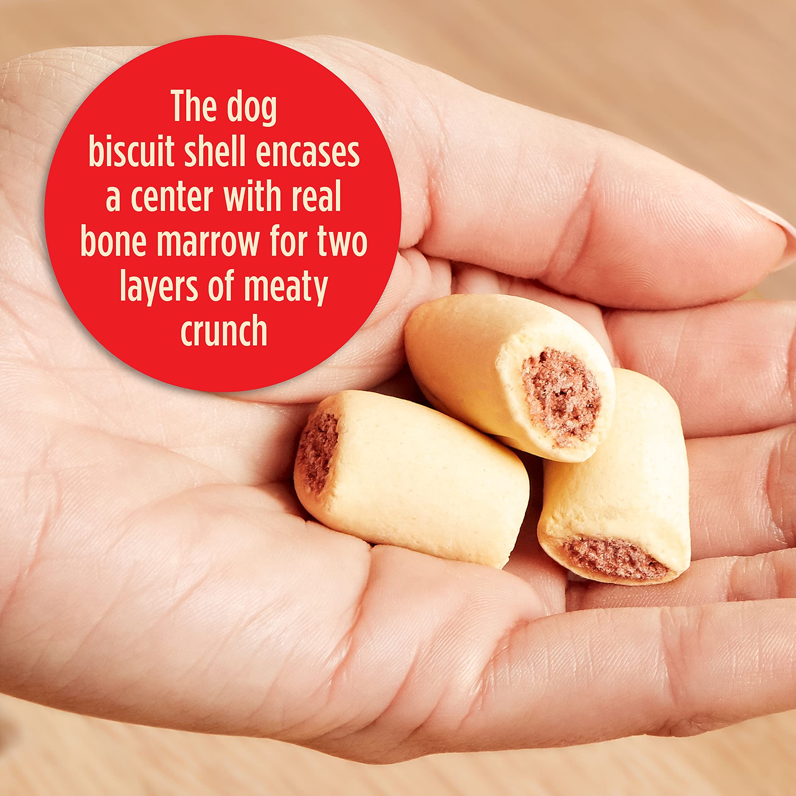Milk-Bone MaroSnacks: calcio para dientes y huesos fuertes.