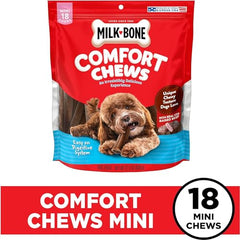 Milk-Bone Mini Comfort Chews textura unica para masticar y disfrutar.