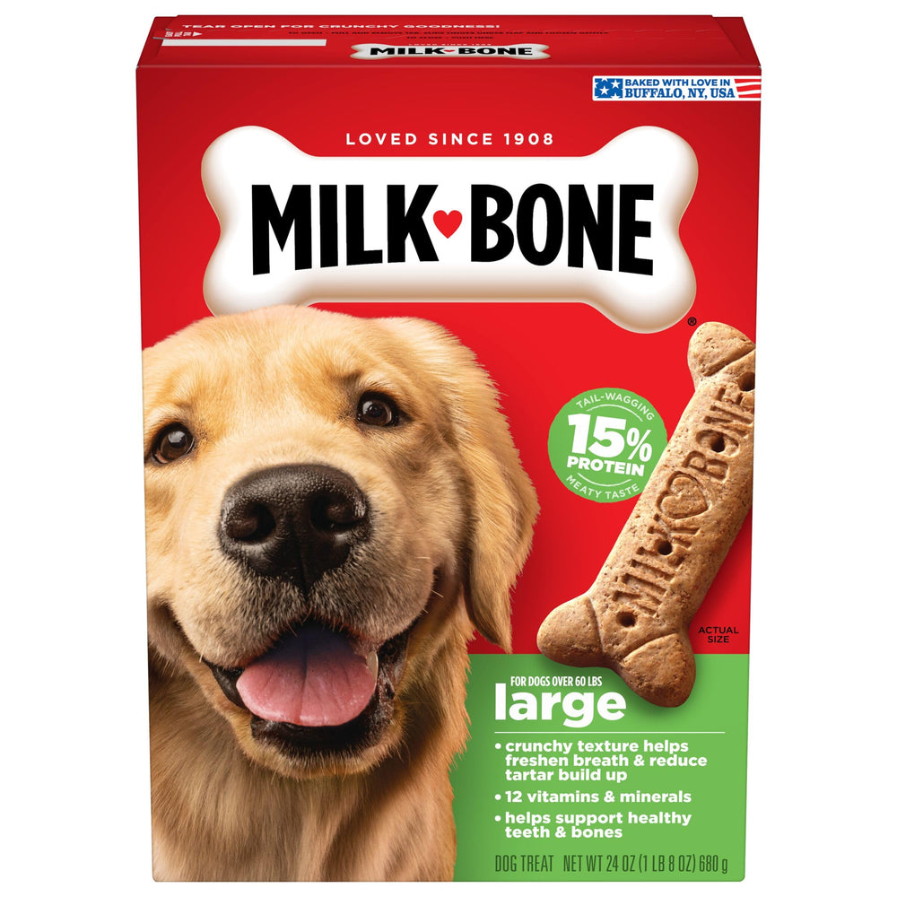 Milk-Bone Original galletas para perros grandes, empaque de 24 onzas, para meriendas