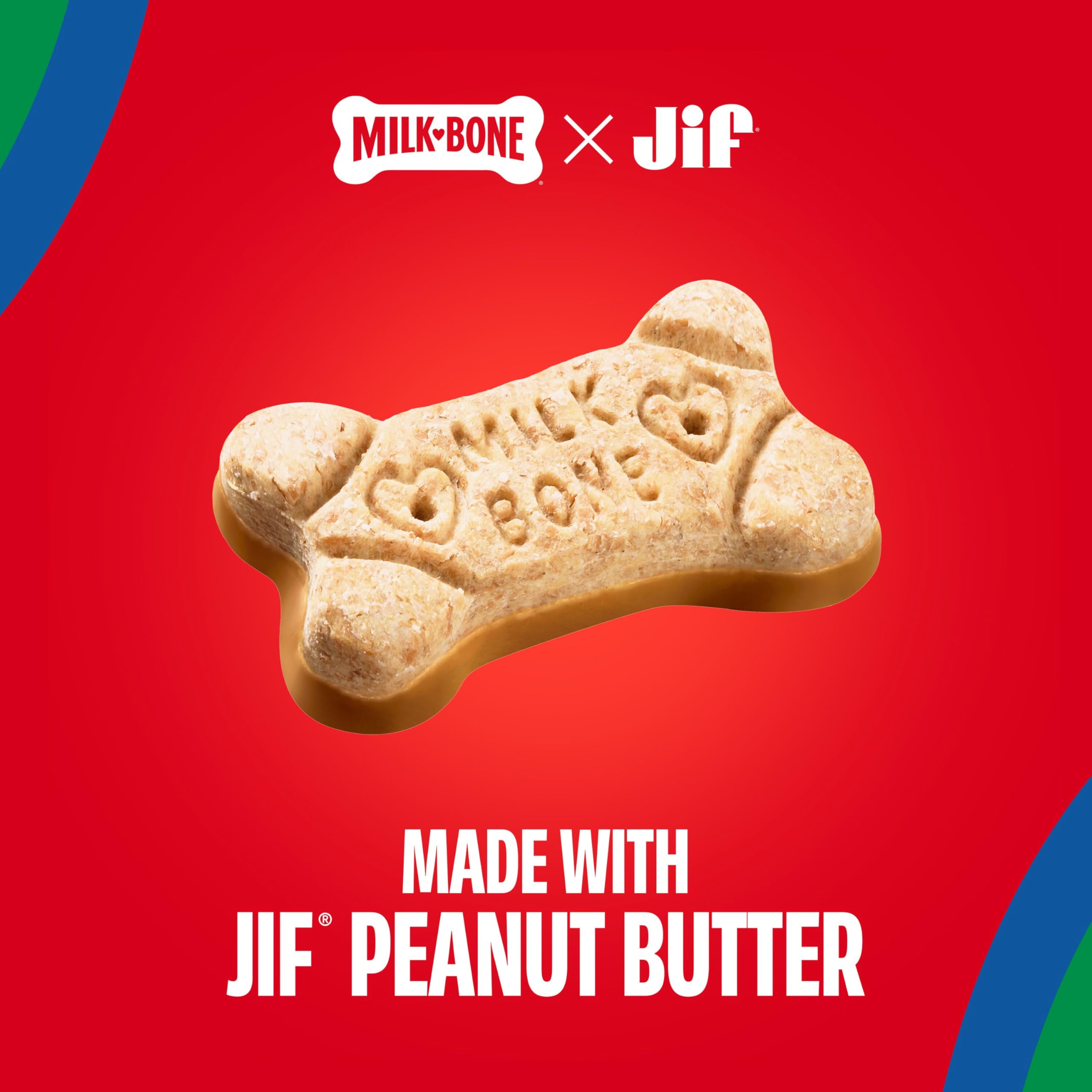 Milk-Bone galletas crujientes que favorecen la higiene dental al morder.