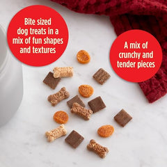 Milk-Bone Trail Mix texturas crujientes y tiernas en cada bocado para perros.