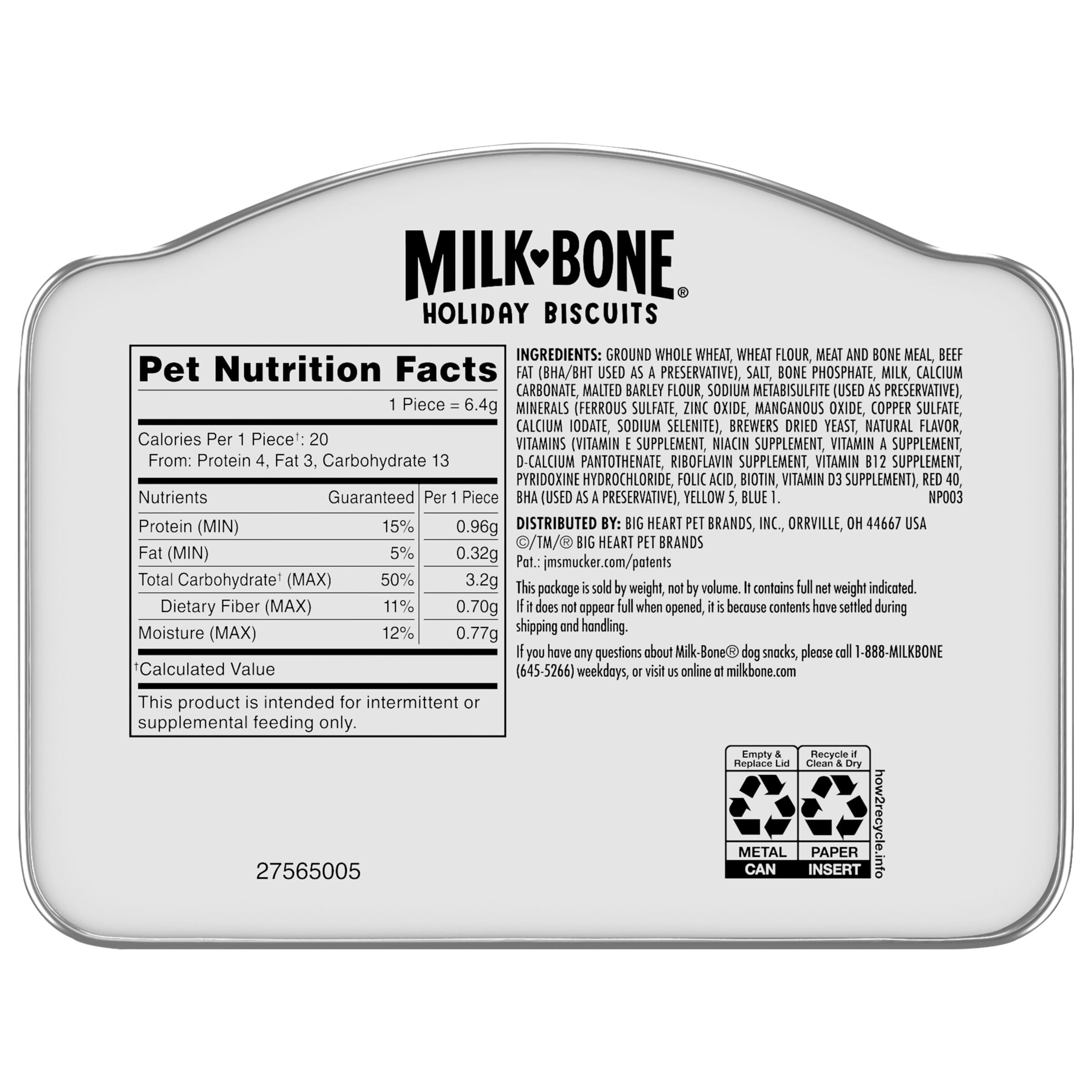 Milk-Bone uso diario para perros pequeños, ideal para entrenamiento y cariños.