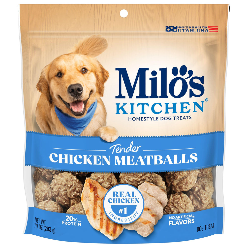 Milo's Kitchen albóndigas de pollo en bolsa de 10 oz para perros