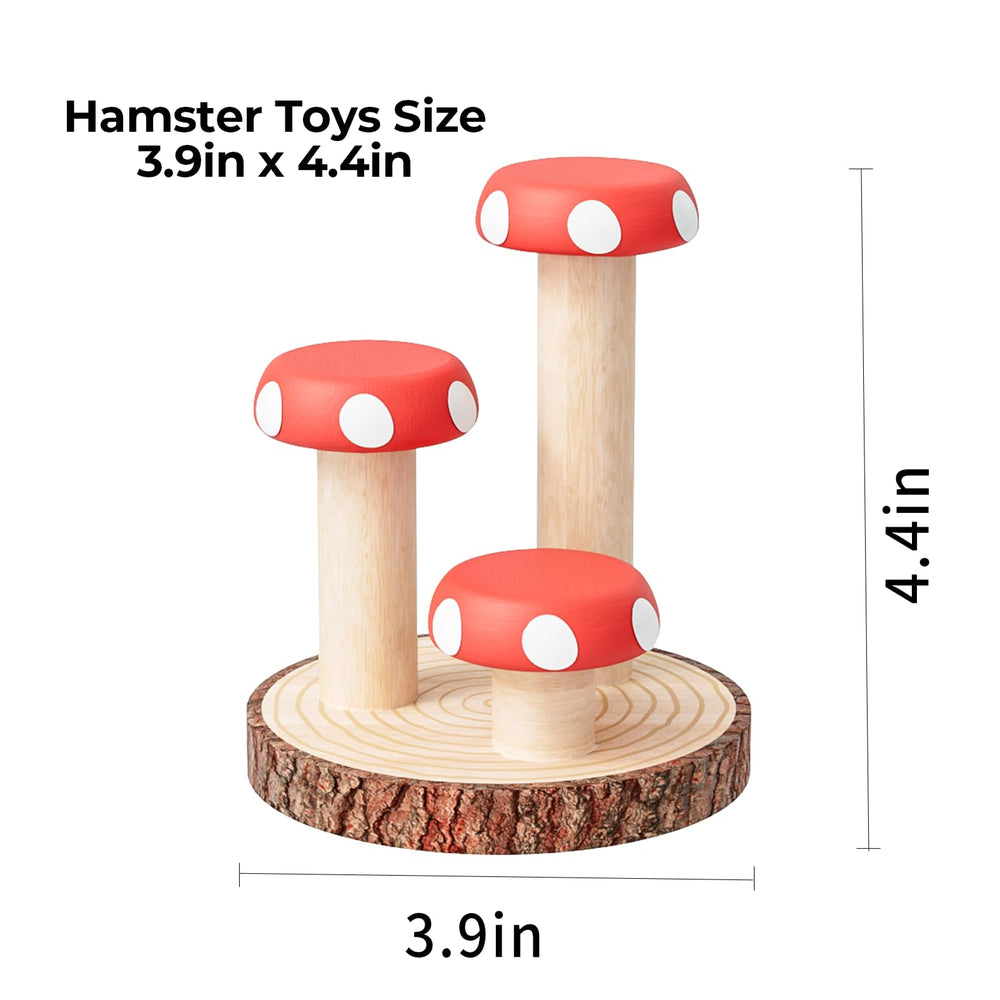 mini-moe hamster madera segura para masticar y juego diario