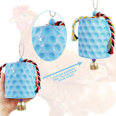 MinrzPet campana-juego-para-aves, añade interés sensorial.