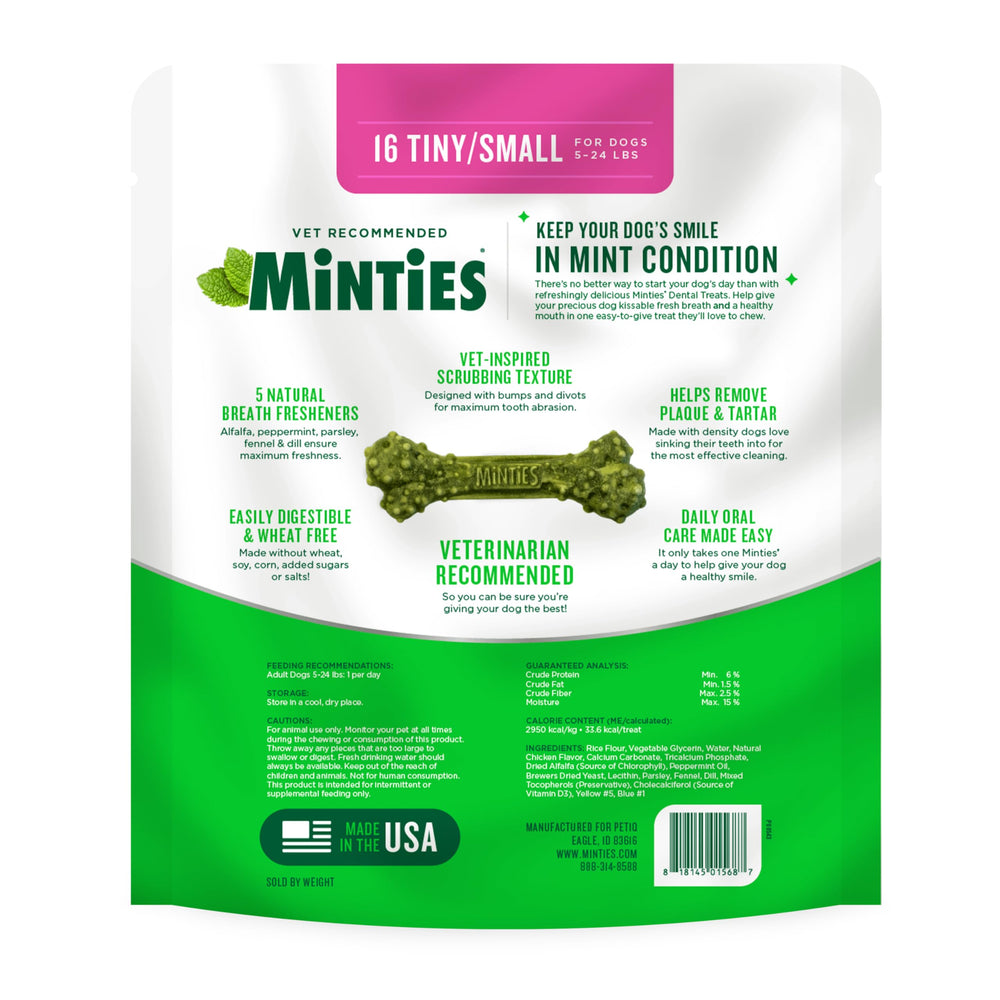 Minties tamaño mini para perros de menos de 40 libras