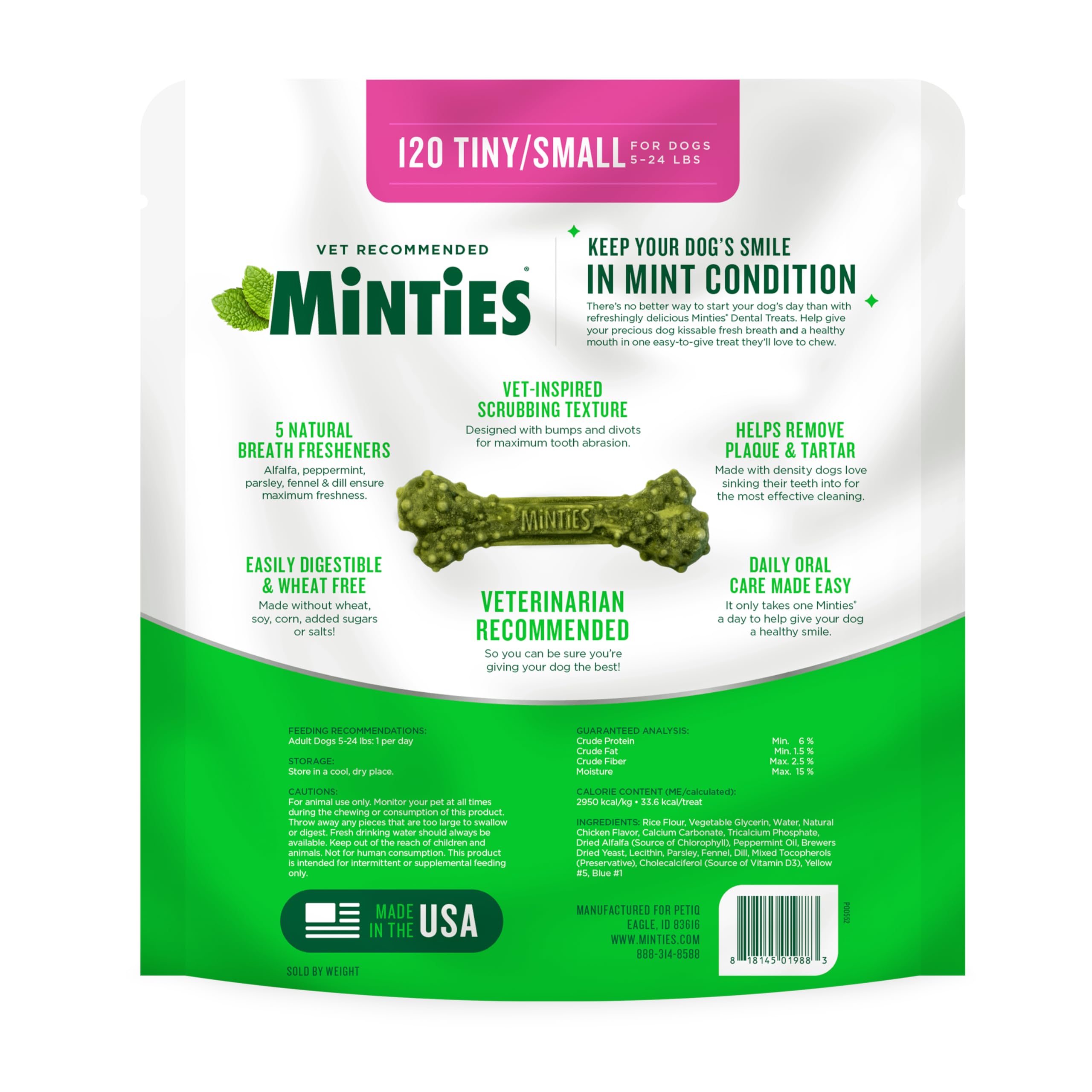 Minties: ayuda a la higiene bucal diaria sin añadir azúcares ni sales.