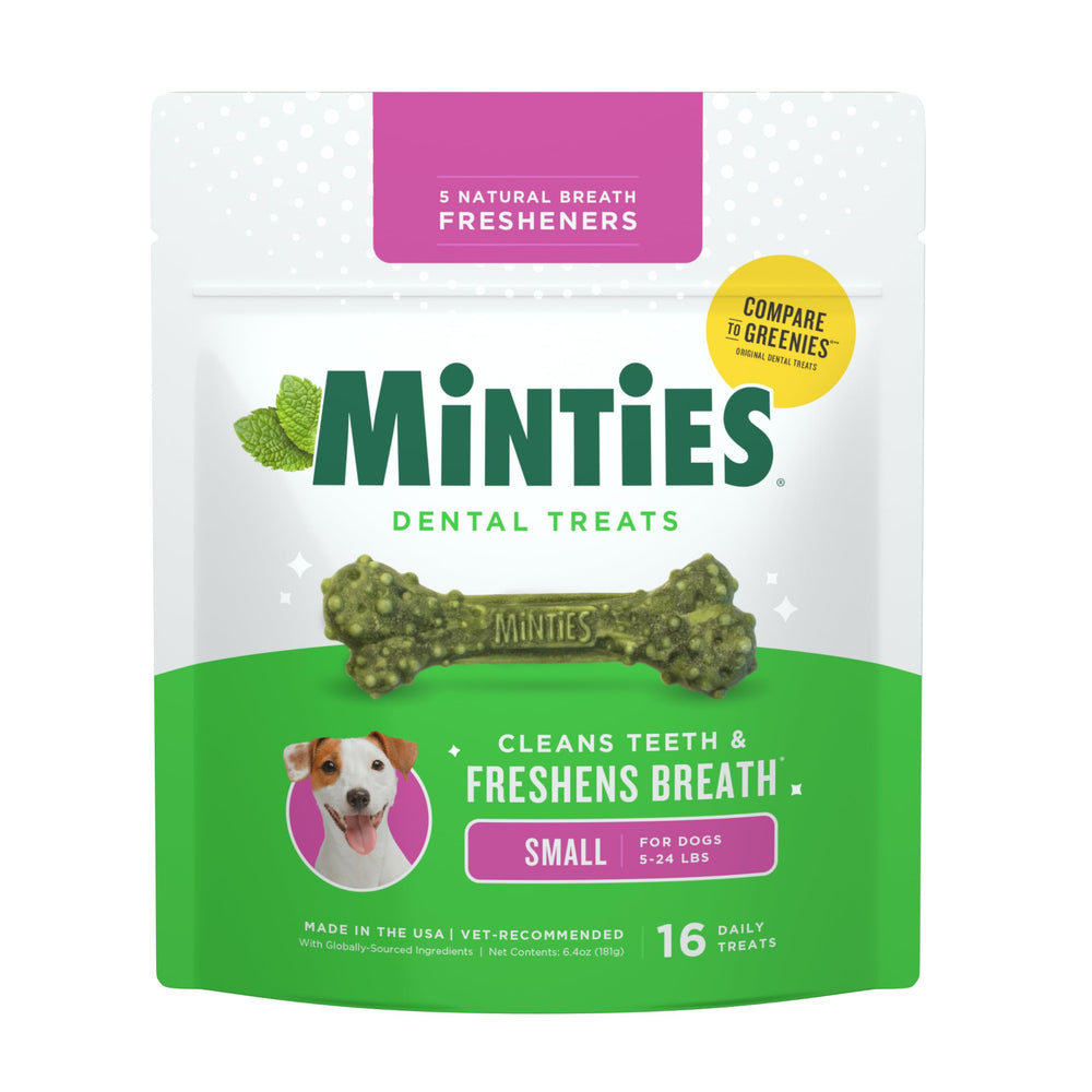 Minties hueso dental para perros pequeños ayuda a limpiar dientes durante la masticación
