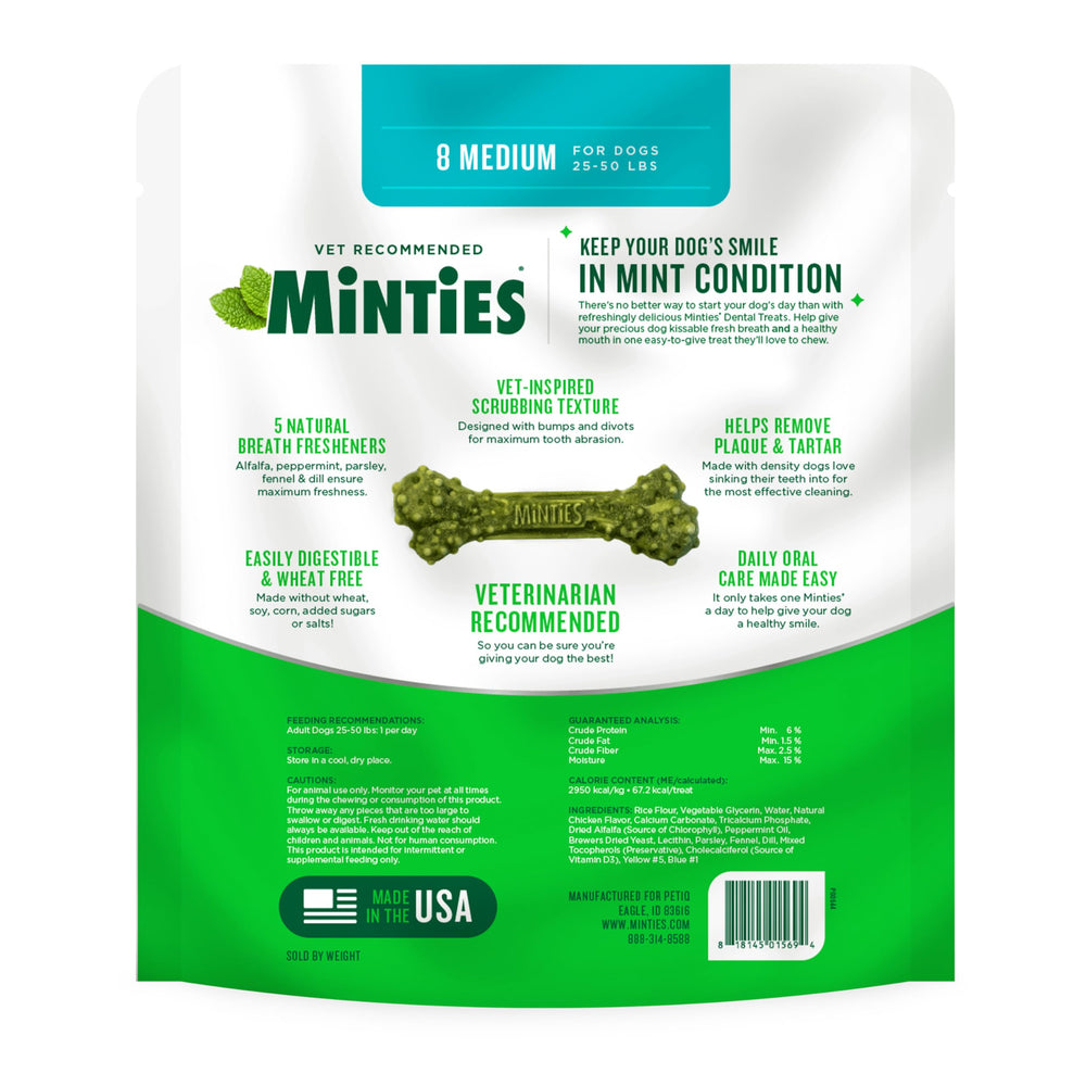 Minties Sabor a Menta para Perros, experiencia de masticación agradable