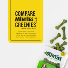 Minties sin trigo, soya y maíz, sabor agradable para perros.