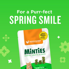 Minties, sabor pollo, aroma agradable para aliento más fresco.