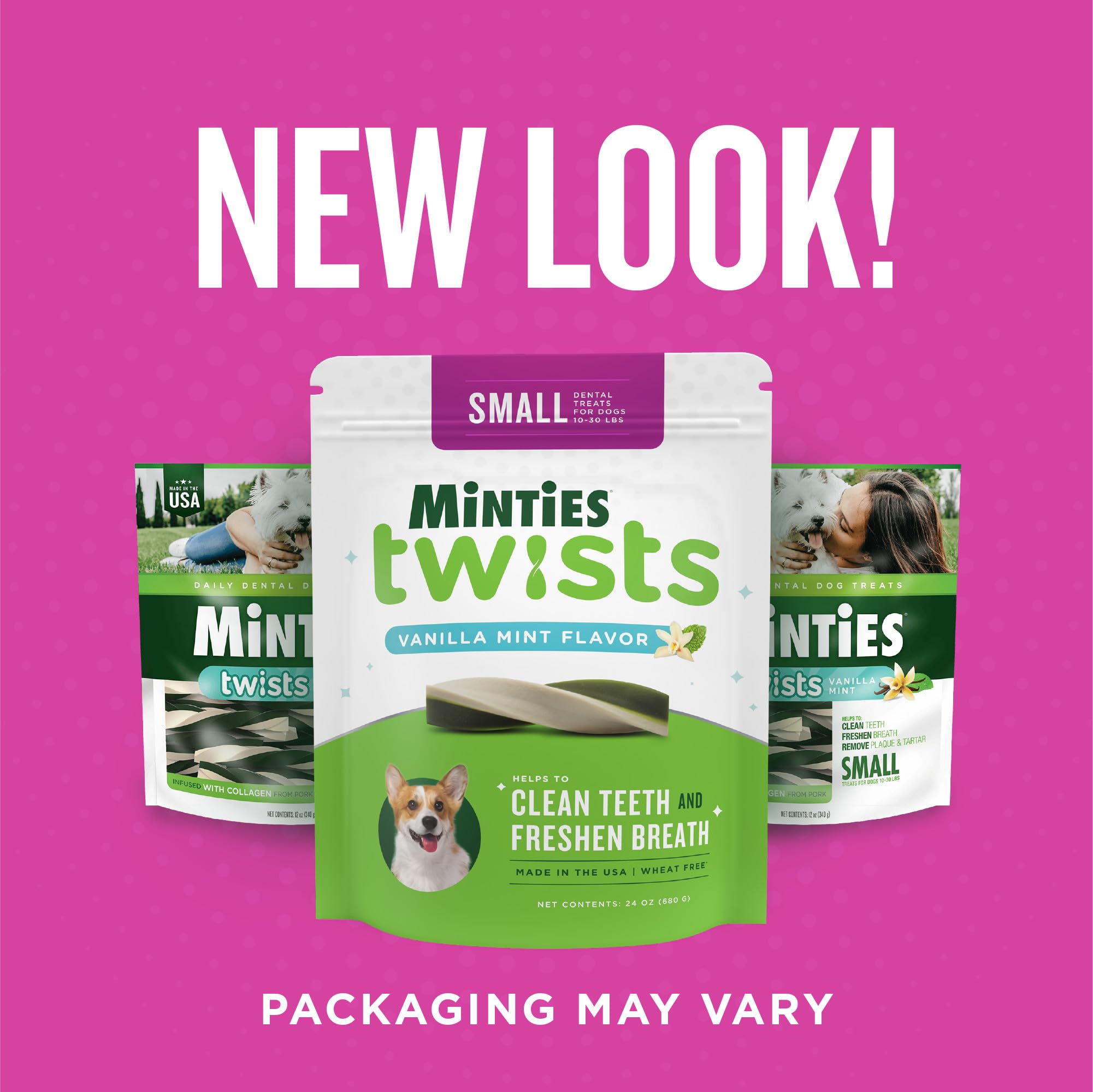 Minties Twists, reducción de placa y tartar durante la masticación diaria.