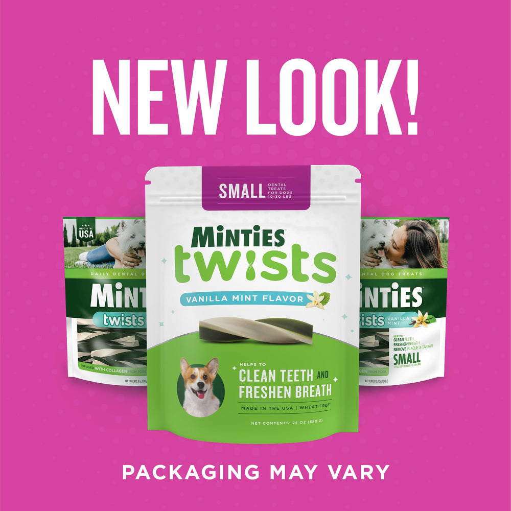 Minties Twists, reducción de placa y tartar durante la masticación diaria.