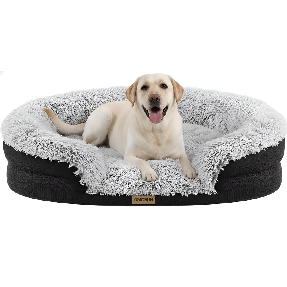 Cama ortopédica Miorun de talla extra grande con funda lavable para limpieza rápida
