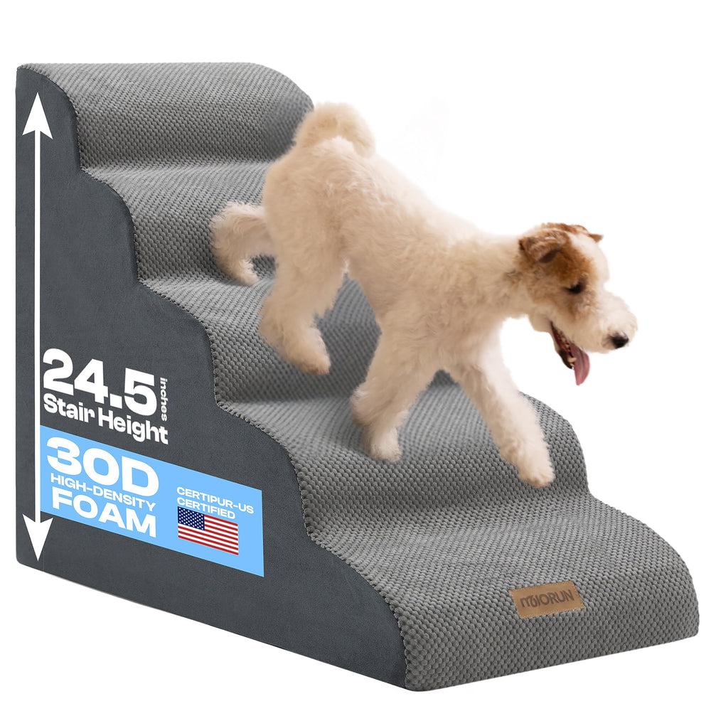 Miorun escaleras para perro con acceso cómodo a cama alta de 24,5 pulgadas