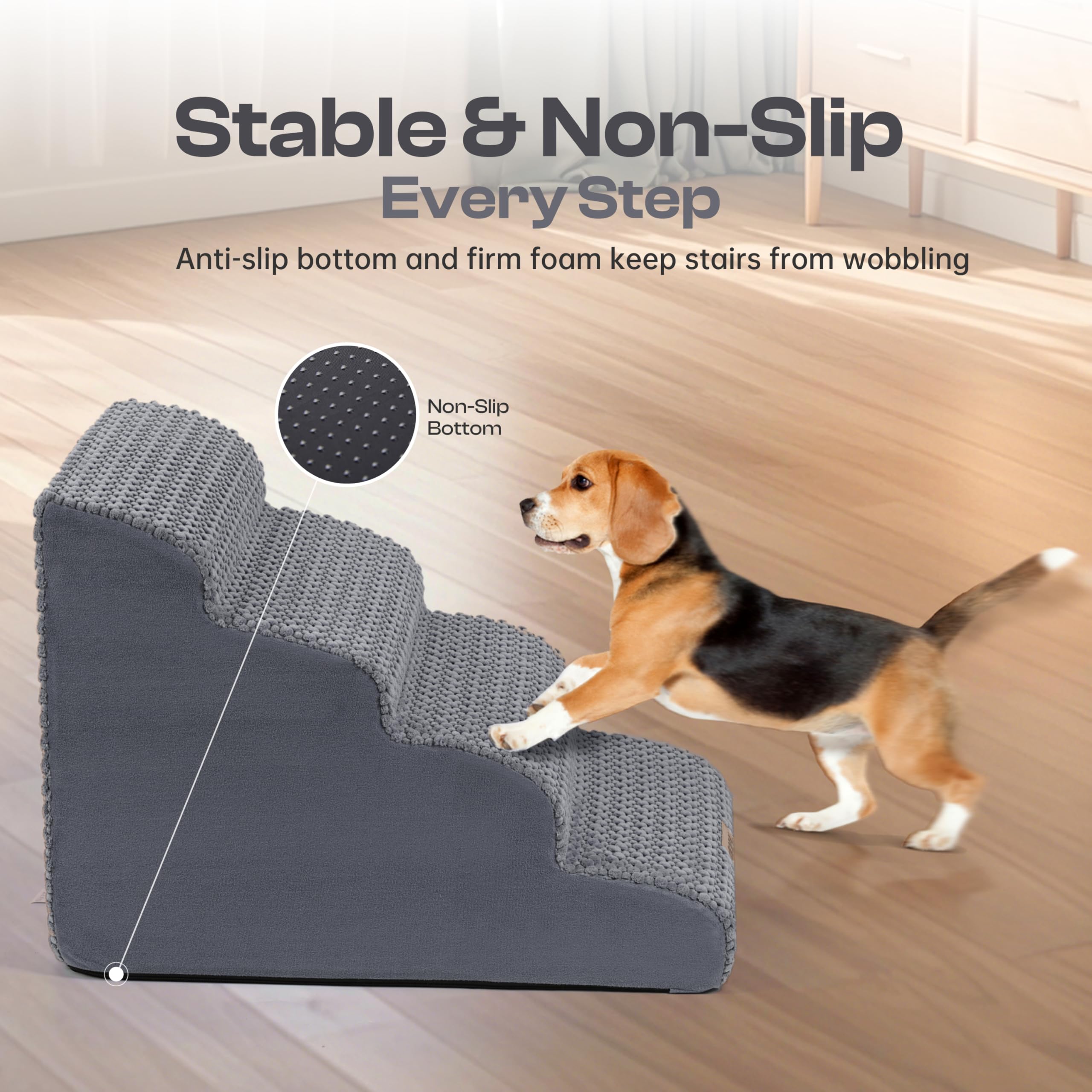 Asa para mover fácilmente las escaleras entre habitaciones.