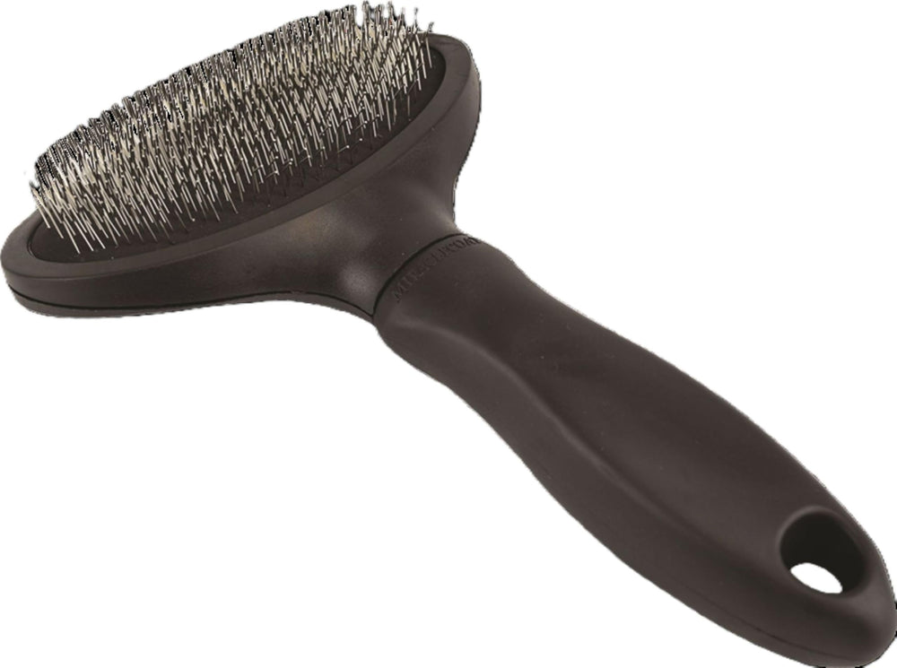 Puntas finas del Miracle Care eliminan pelo suelto sin irritar.
