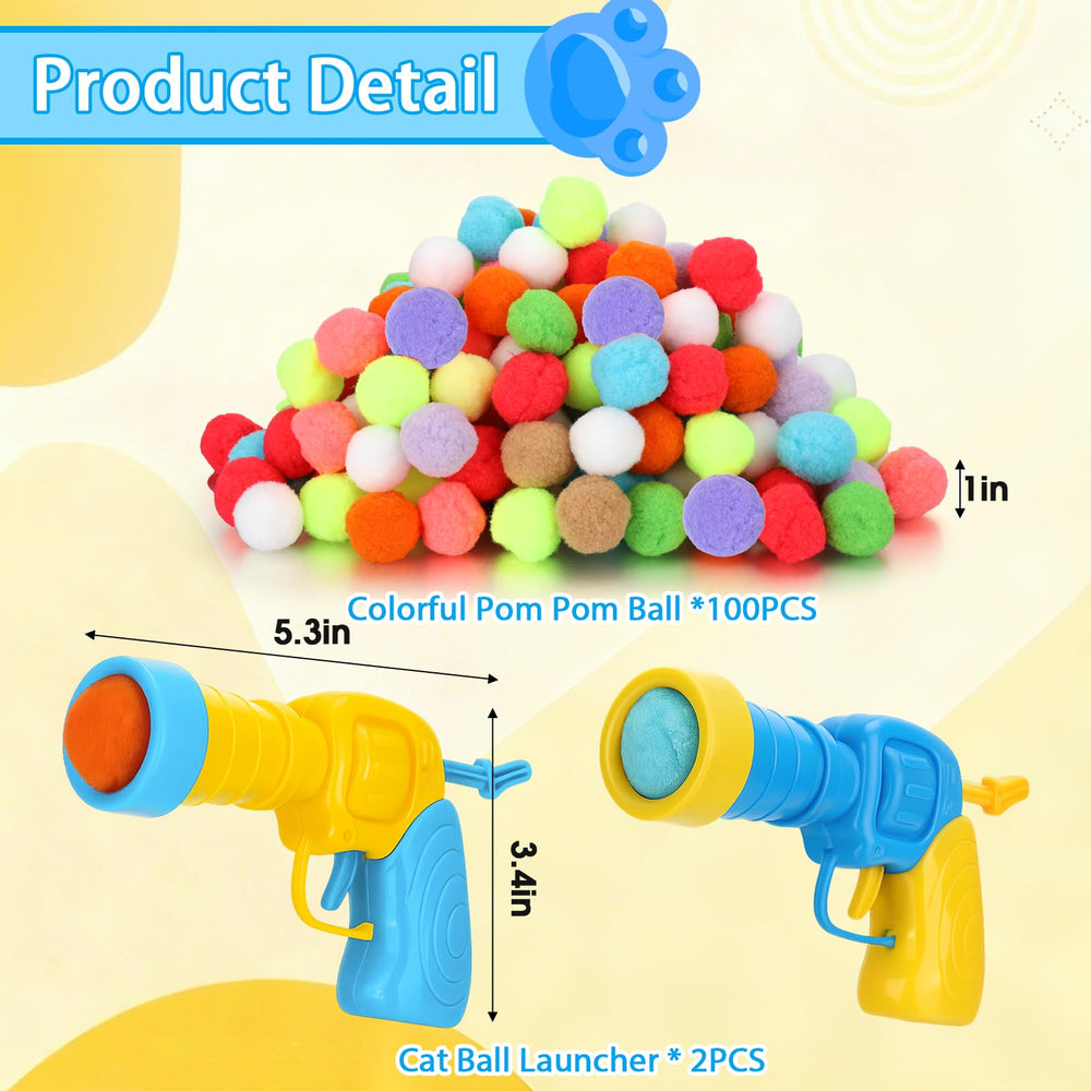 Juego interactivo para gatos en interiores con Mity Rain.