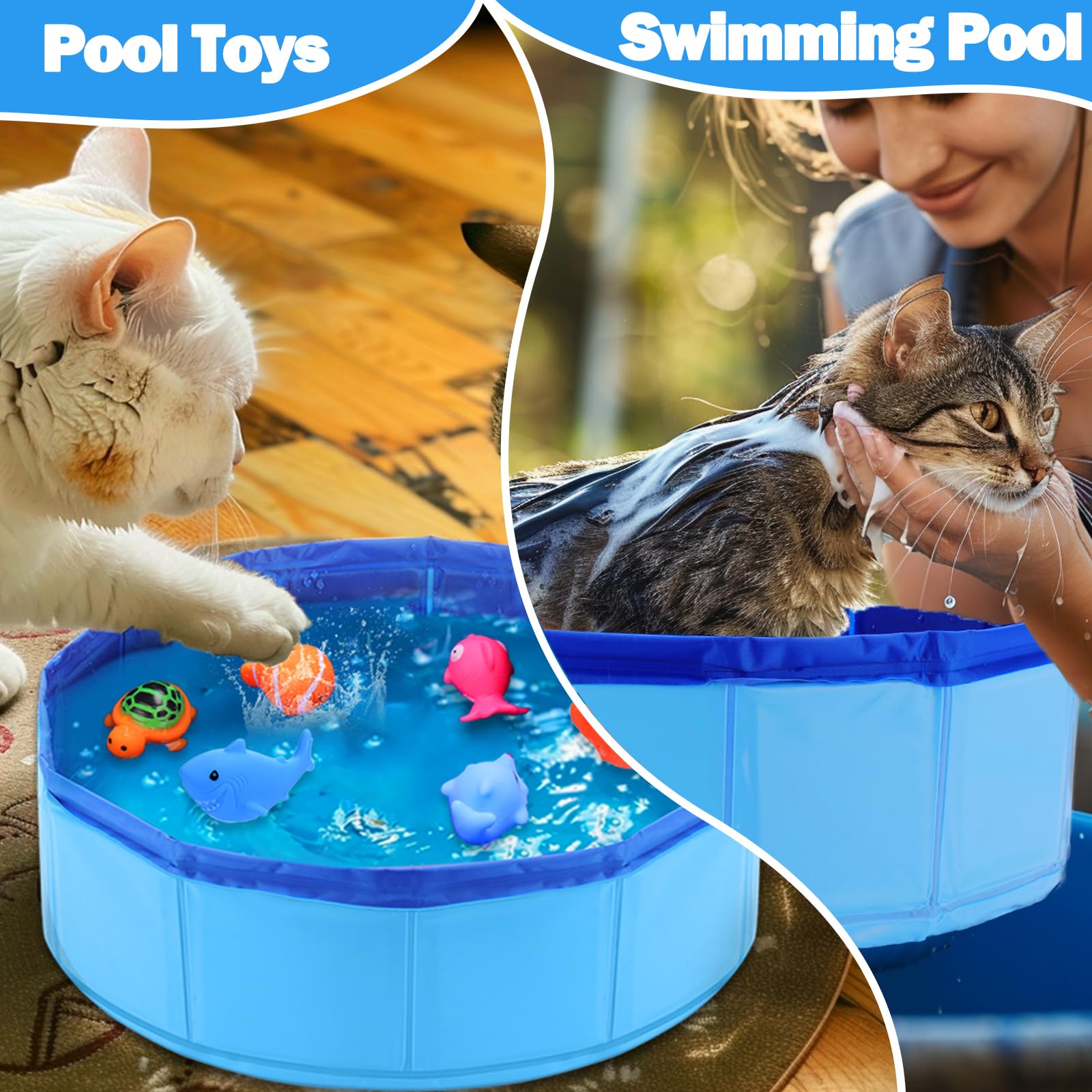 Juego interior Mity rain para gatos con peces que se mueven