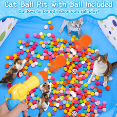 Mity Rain pelotas pom-pom de 200 unidades, suaves y seguras para morder.