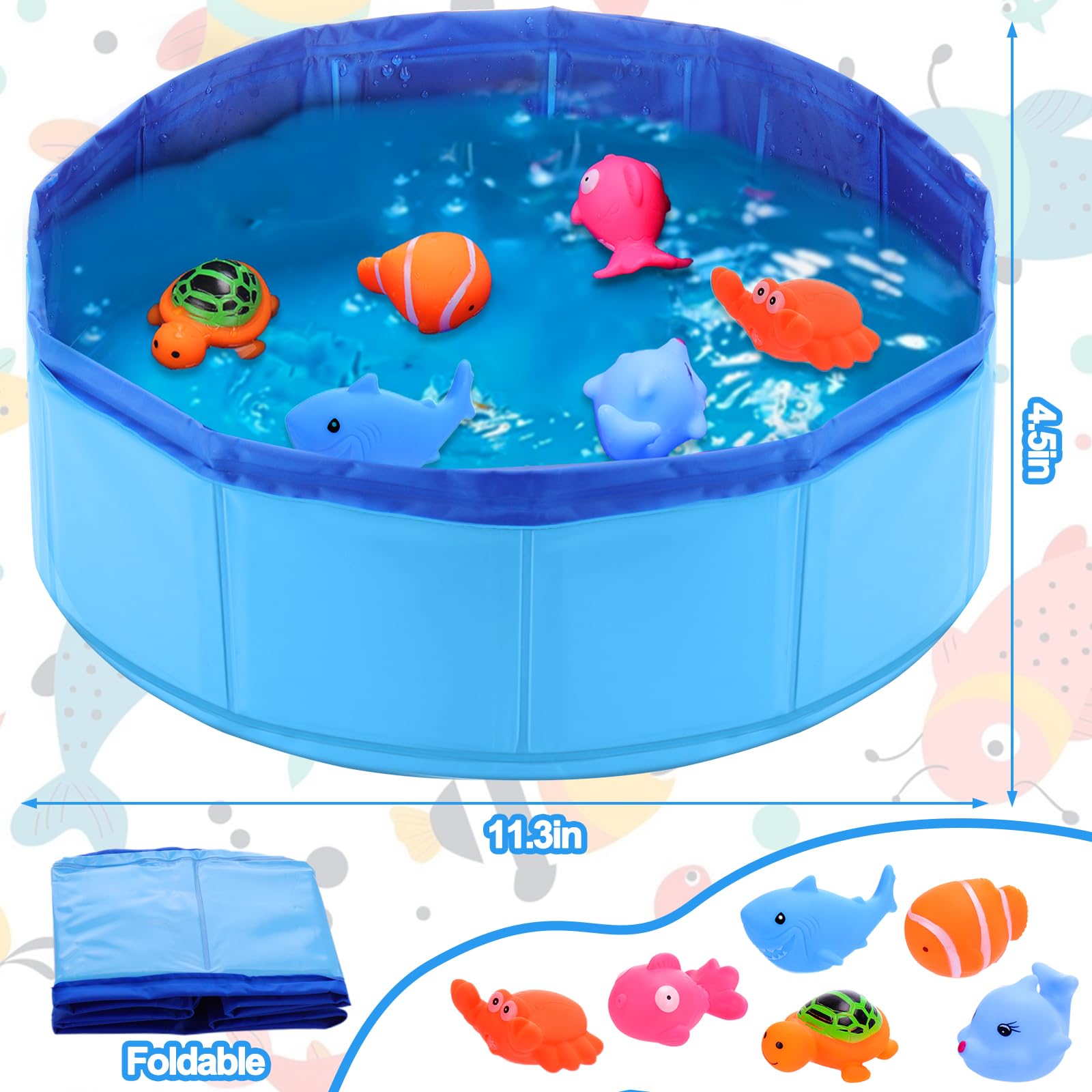 Piscina para gatos con tema oceano Mity rain y peces interactivos