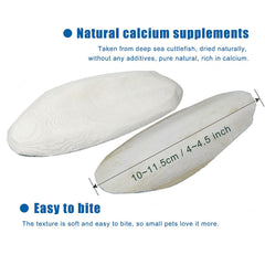 Hueso cuttlebone de Mivofun para aves pequeñas, calcio natural.