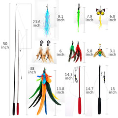 Miwoowim recambio pluma grande 13,8 pulgadas para atrapar la atención.