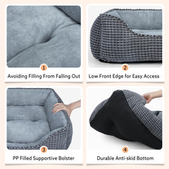 MIXJOY cama para perros medianos, base antideslizante para estabilidad.
