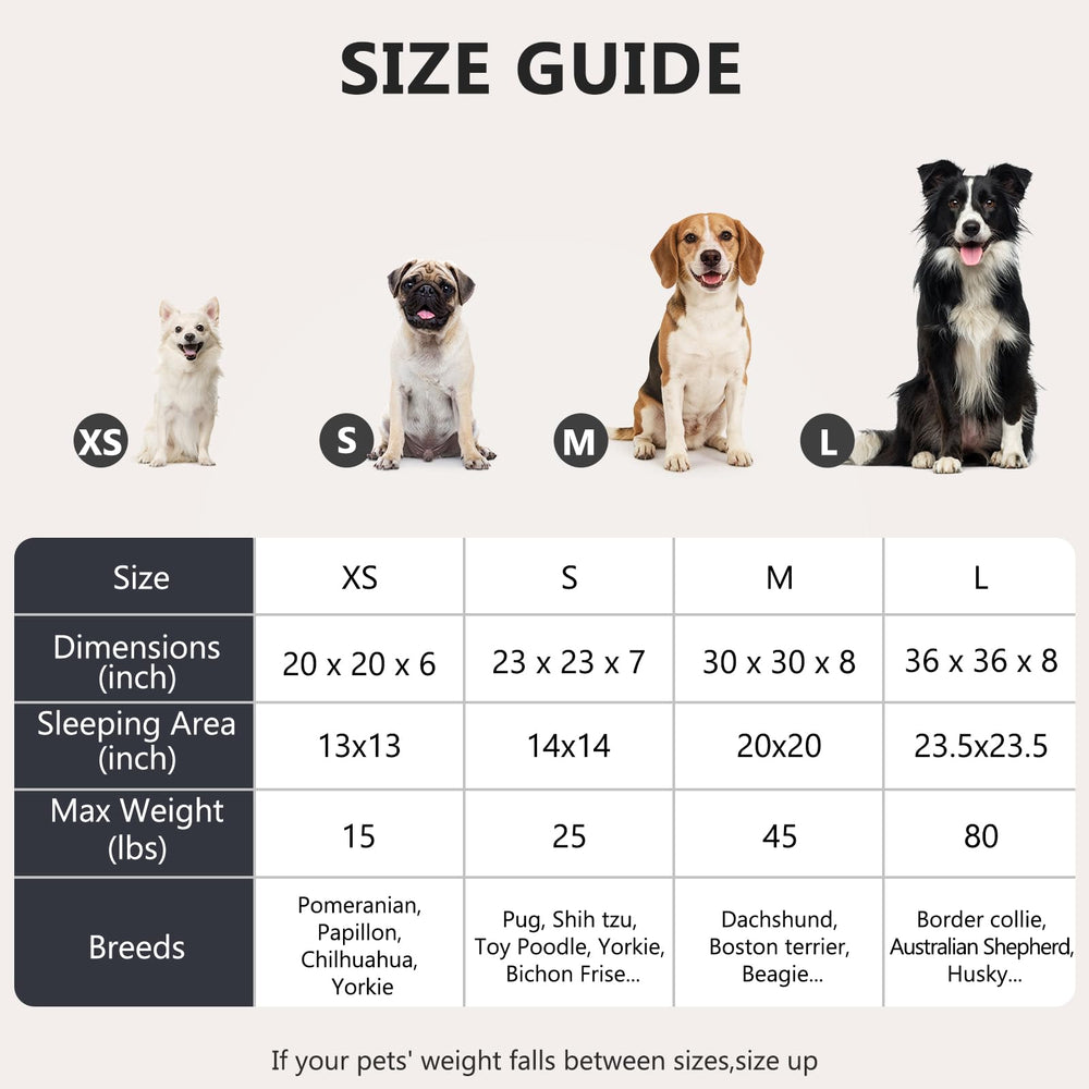 Ideal para gatos y perros pequeños, cama MIXJOY de 30 pulgadas