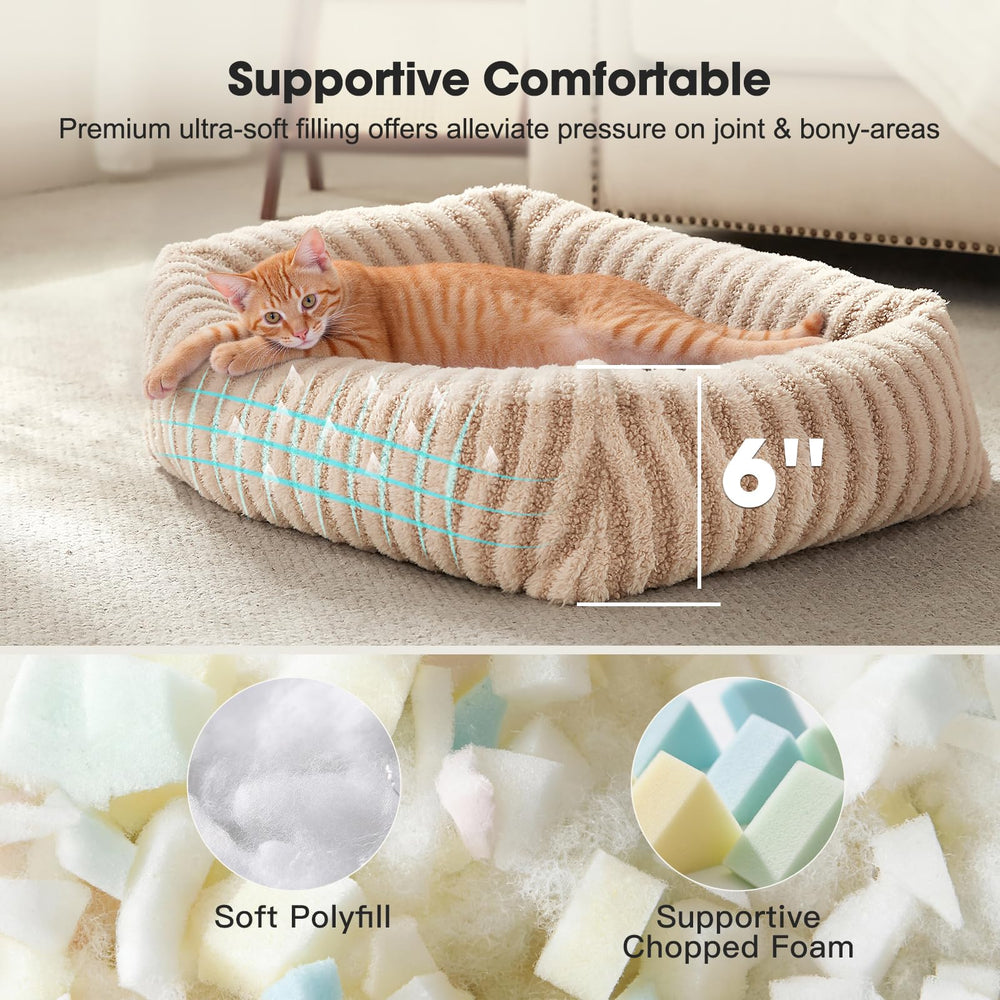 Cama MIXJOY para perros pequeños con tejido de pelo suave.