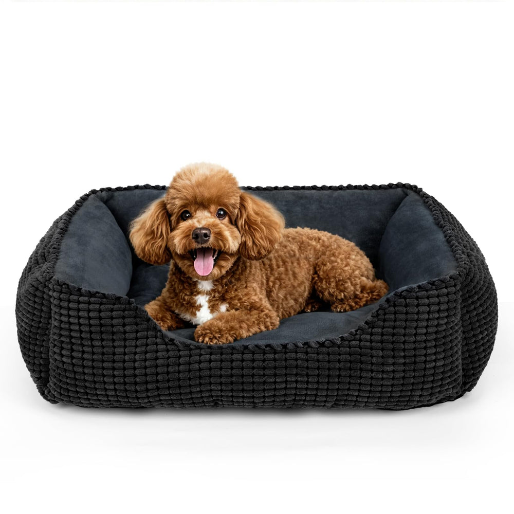Cama MIXJOY para perros, formato rectangular y lavable, ideal para descanso diario.